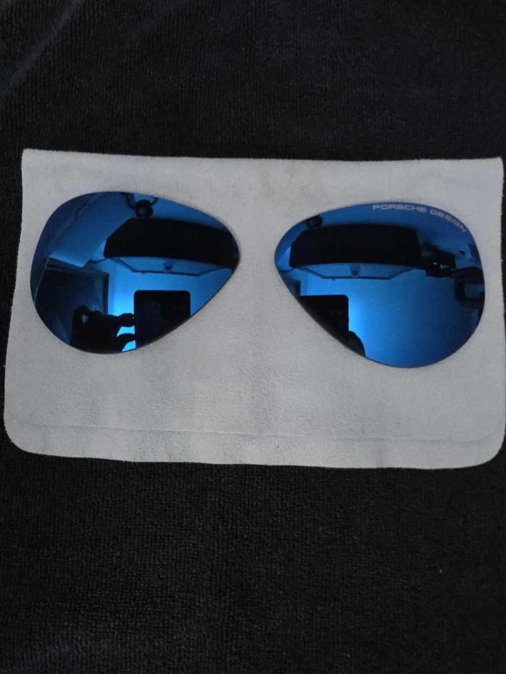 Porsche Design Replacement Blue Mirror Lenses for Aviator Sunglasses